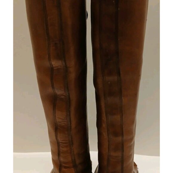 FRYE Black Label Rare Vintage Made In USA Equestrian Boots Women's Size 7 D Wide - Picture 15 of 16